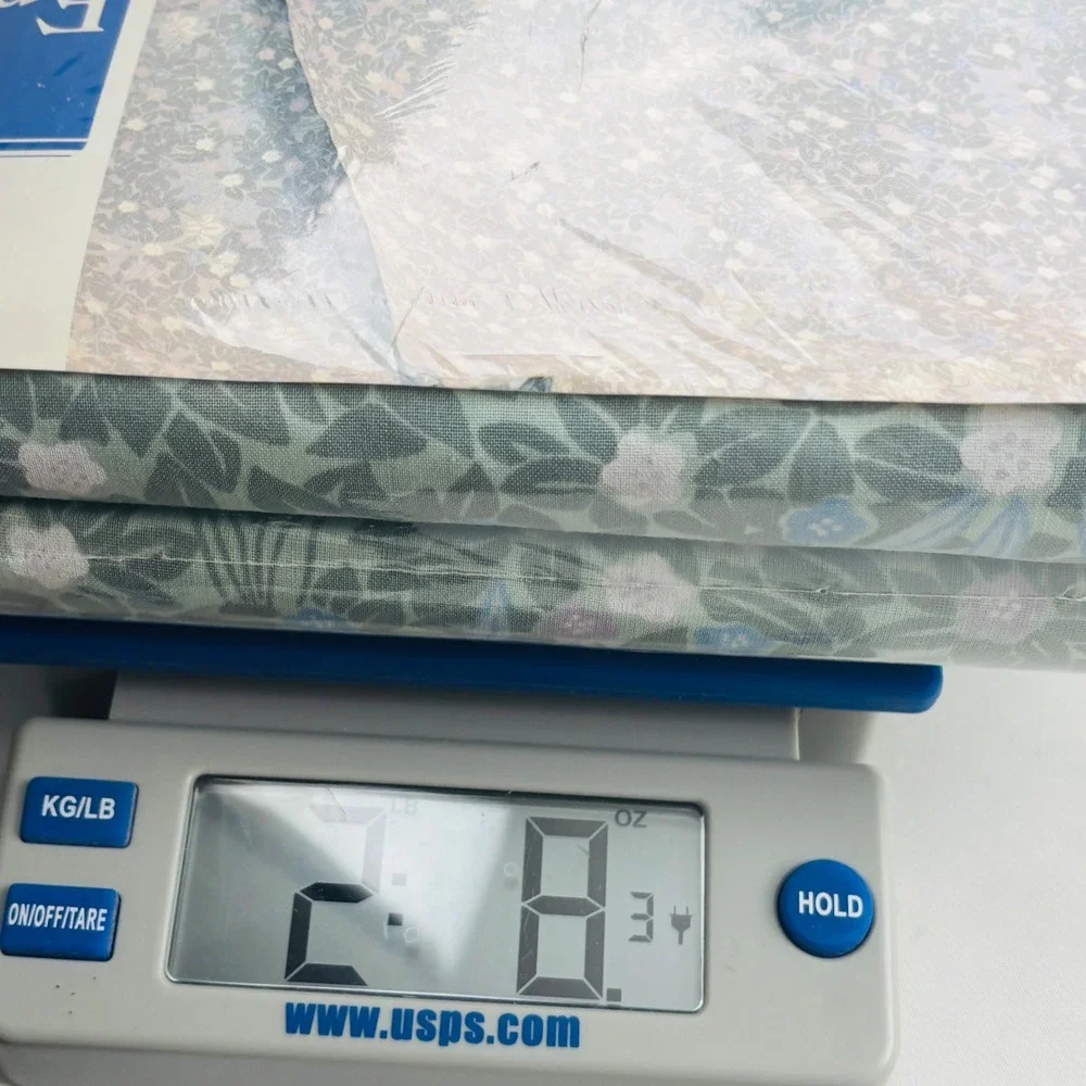 Dan River Jade Song Twin Sheet Set Floral Blue Green Flat Fitted Case Vintage